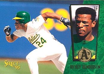 1995 Select #134 Rickey Henderson Front