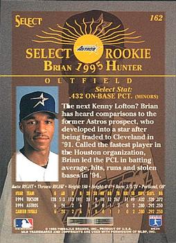 1995 Select #162 Brian Hunter Back