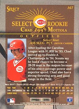 1995 Select #167 Chad Mottola Back