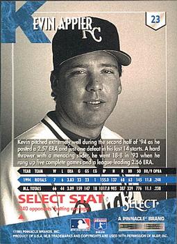1995 Select #23 Kevin Appier Back