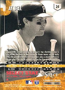 1995 Select #24 Jay Bell Back