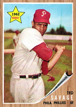 1962 Topps #104 Ted Savage Front