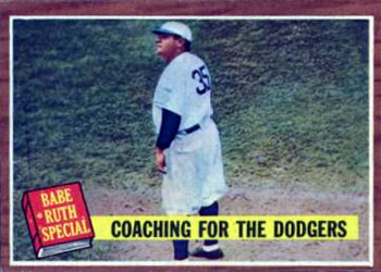 1962 Topps #142 Coaching for the Dodgers Front