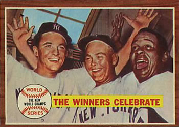 1962 Topps #237 1961 World Series - The Winners Celebrate Front