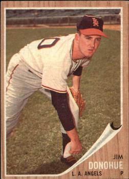 1962 Topps #498 Jim Donohue Front