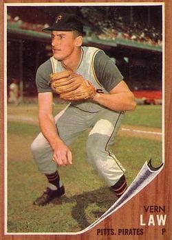 1962 Topps #295 Vern Law Front
