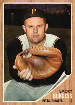 1962 Topps #389 Smoky Burgess Front