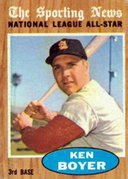 1962 Topps #392 Ken Boyer Front