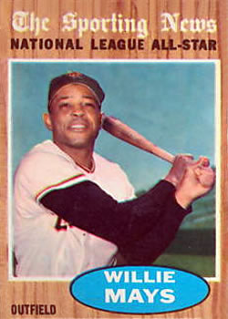 1962 Topps #395 Willie Mays Front