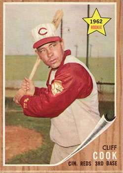 1962 Topps #41 Cliff Cook Front