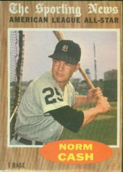 1962 Topps #466 Norm Cash Front