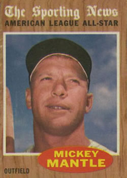 1962 Topps #471 Mickey Mantle Front