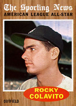 1962 Topps #472 Rocky Colavito Front
