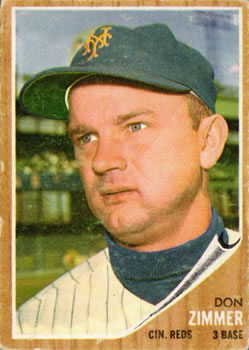 1962 Topps #478 Don Zimmer Front