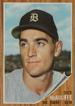1962 Topps #527 Dick McAuliffe Front