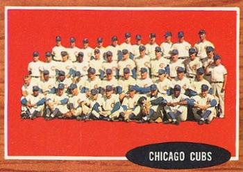 1962 Topps #552 Chicago Cubs Front