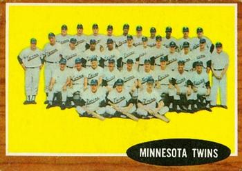 1962 Topps #584 Minnesota Twins Front