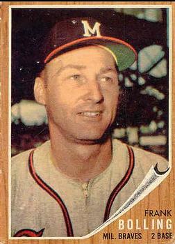 1962 Topps #130 Frank Bolling Front