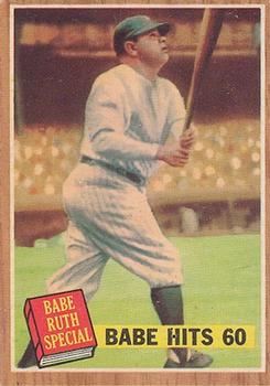 1962 Topps #139 Babe Hits 60 Front