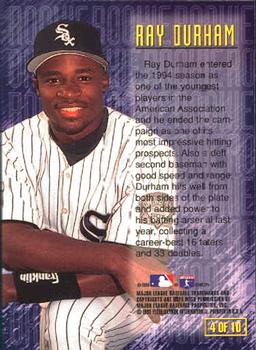 1995 SkyBox E-Motion - Rookies #4 Ray Durham Back
