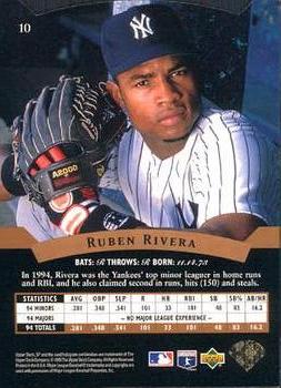 1995 SP #10 Ruben Rivera Back