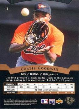 1995 SP #11 Curtis Goodwin Back