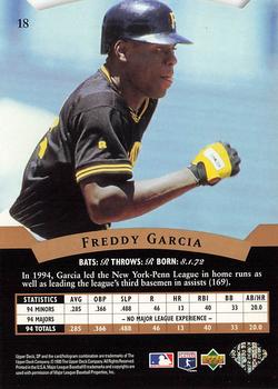 1995 SP #18 Freddy Garcia Back