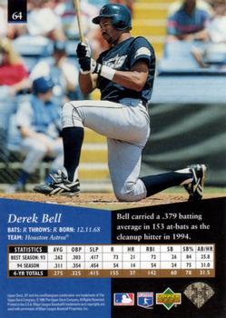 1995 SP #64 Derek Bell Back