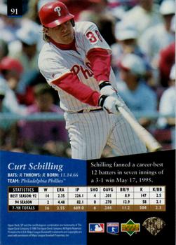 1995 SP #91 Curt Schilling Back