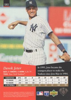 1995 SP #181 Derek Jeter Back