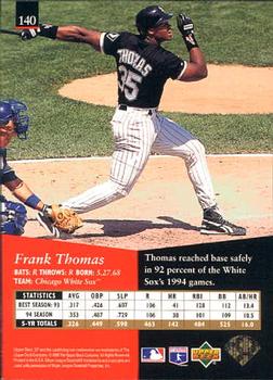 1995 SP #140 Frank Thomas Back