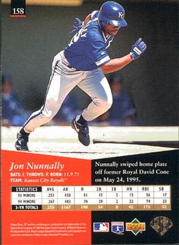 1995 SP #158 Jon Nunnally Back