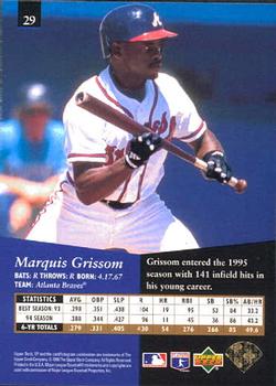 1995 SP #29 Marquis Grissom Back