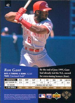 1995 SP #42 Ron Gant Back