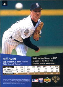 1995 SP #49 Bill Swift Back