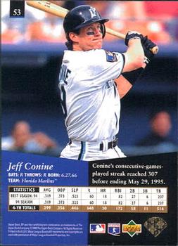 1995 SP #53 Jeff Conine Back