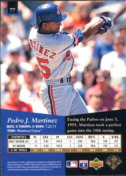 1995 SP #77 Pedro Martinez Back