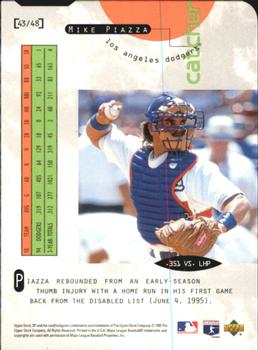 1995 SP - Special FX #43 Mike Piazza Back