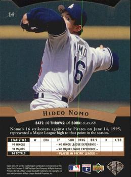 1995 SP - Superbafoil #14 Hideo Nomo Back