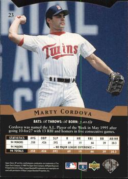 1995 SP - Superbafoil #23 Marty Cordova Back