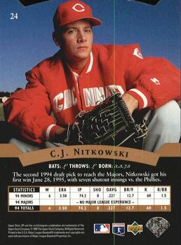 1995 SP - Superbafoil #24 C.J. Nitkowski Back