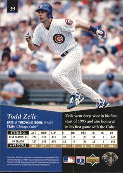 1995 SP - Superbafoil #39 Todd Zeile Back