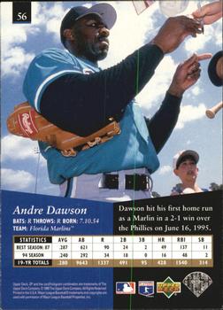 1995 SP - Superbafoil #56 Andre Dawson Back