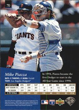 1995 SP - Superbafoil #70 Mike Piazza Back