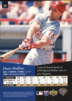 1995 SP - Superbafoil #88 Dave Hollins Back