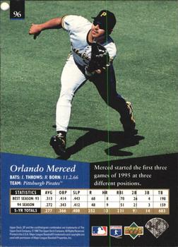 1995 SP - Superbafoil #96 Orlando Merced Back
