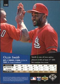 1995 SP - Superbafoil #100 Ozzie Smith Back