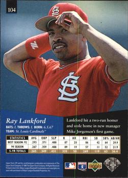1995 SP - Superbafoil #104 Ray Lankford Back