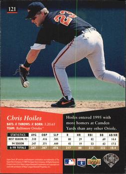1995 SP - Superbafoil #121 Chris Hoiles Back