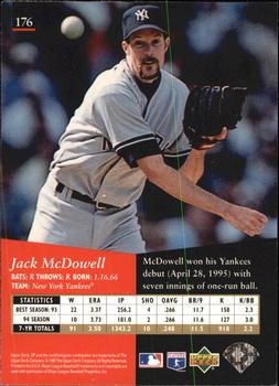 1995 SP - Superbafoil #176 Jack McDowell Back